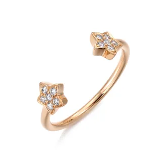 點睛品 Fingers Play 18K玫瑰金曲線造型戒指 歷史價格詳細信息