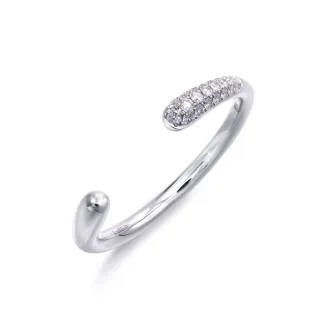 點睛品 Fingers Play 閃耀小花 18K玫瑰金戒指/尾戒 歷史價格詳細信息