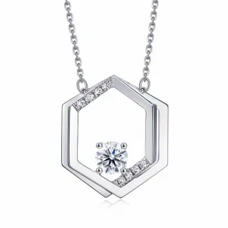 點睛品 Daily Luxe 20分 六角形 18K金鑽石項鍊 歷史價格詳細信息