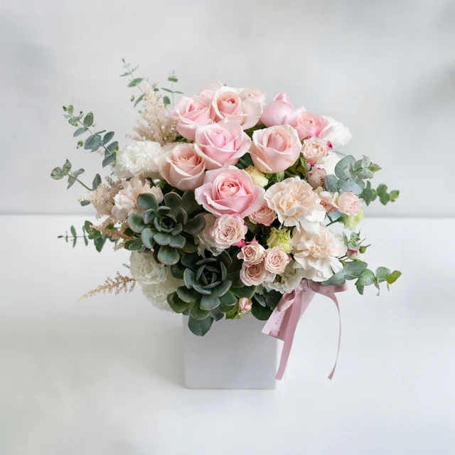 【CNFlower 西恩】粉色夢境 鮮花圓禮盒(送禮/買花/花禮/鮮花) 歷史價格詳細信息