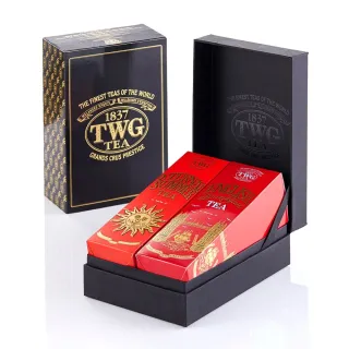 【TWG Tea】時尚茶罐四入 午夜時光之茶100g+銀月綠茶100g+英式早餐茶100g+盛夏緋紅120g 歷史價格詳細信息