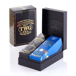 【TWG Tea】時尚茶罐四入 午夜時光之茶100g+銀月綠茶100g+英式早餐茶100g+盛夏緋紅120g 歷史價格詳細信息