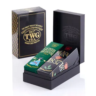 【TWG Tea】時尚茶罐四入 午夜時光之茶100g+銀月綠茶100g+英式早餐茶100g+盛夏緋紅120g 歷史價格詳細信息