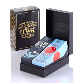 【TWG Tea】時尚茶罐四入 午夜時光之茶100g+銀月綠茶100g+英式早餐茶100g+盛夏緋紅120g 歷史價格詳細信息