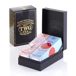 【TWG Tea】時尚茶罐四入 午夜時光之茶100g+銀月綠茶100g+英式早餐茶100g+盛夏緋紅120g 歷史價格詳細信息