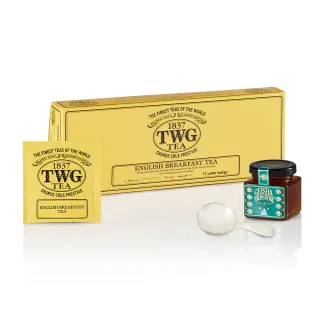 【TWG Tea】英式早餐茶包禮物組(手工純棉茶包 15包/盒+茶碟+茶棒糖) 歷史價格詳細信息