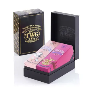【TWG Tea】時尚茶罐四入 午夜時光之茶100g+銀月綠茶100g+英式早餐茶100g+盛夏緋紅120g 歷史價格詳細信息