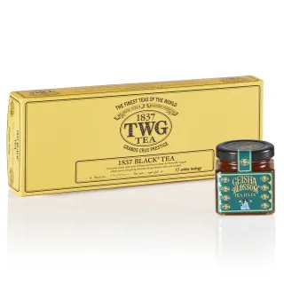 【TWG Tea】純棉茶包果醬雙享禮物組(英式早餐茶 15包/盒+茶香果醬口味任選) 歷史價格詳細信息