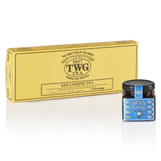 【TWG Tea】純棉茶包果醬雙享禮物組(英式早餐茶 15包/盒+茶香果醬口味任選) 歷史價格詳細信息