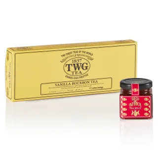 【TWG Tea】純棉茶包果醬雙享禮物組(英式早餐茶 15包/盒+茶香果醬口味任選) 歷史價格詳細信息