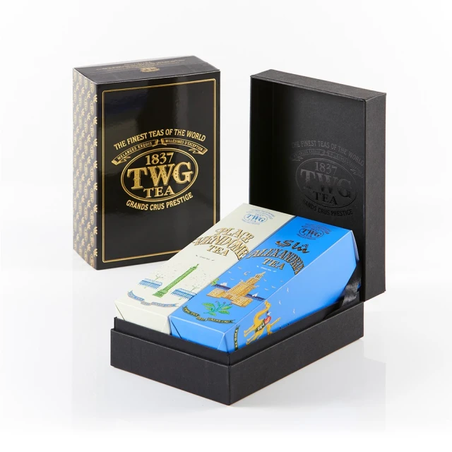 【TWG Tea】時尚茶罐雙入禮盒組 銀月綠茶100g+摩洛哥薄荷綠茶100g(綠茶) 歷史價格詳細信息