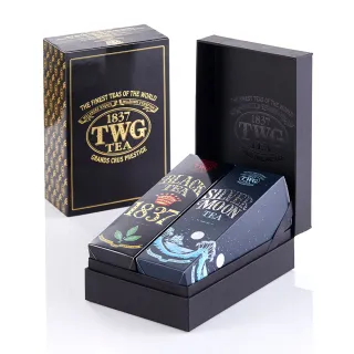 【TWG Tea】時尚茶罐四入 午夜時光之茶100g+銀月綠茶100g+英式早餐茶100g+盛夏緋紅120g 歷史價格詳細信息