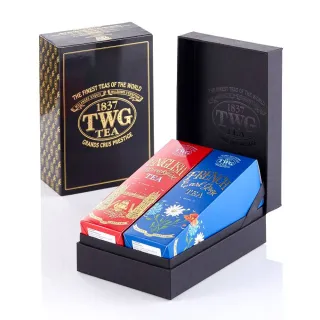 【TWG Tea】時尚茶罐四入 午夜時光之茶100g+銀月綠茶100g+英式早餐茶100g+盛夏緋紅120g 歷史價格詳細信息