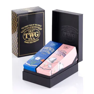 【TWG Tea】時尚茶罐四入 午夜時光之茶100g+銀月綠茶100g+英式早餐茶100g+盛夏緋紅120g 歷史價格詳細信息