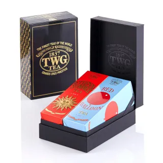 【TWG Tea】時尚茶罐四入 午夜時光之茶100g+銀月綠茶100g+英式早餐茶100g+盛夏緋紅120g 歷史價格詳細信息