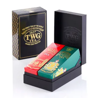 【TWG Tea】時尚茶罐四入 午夜時光之茶100g+銀月綠茶100g+英式早餐茶100g+盛夏緋紅120g 歷史價格詳細信息