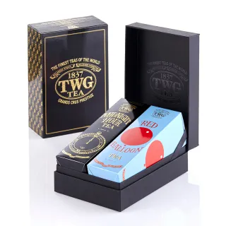 【TWG Tea】時尚茶罐四入 午夜時光之茶100g+銀月綠茶100g+英式早餐茶100g+盛夏緋紅120g 歷史價格詳細信息