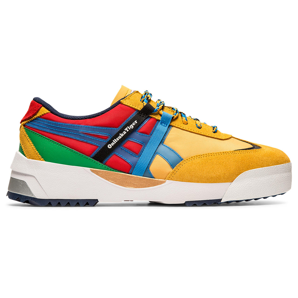 【Onitsuka Tiger】鬼塚虎 官方旗艦店 DELEGATION EX 休閒鞋 白底藍紅邊(1183A559-101) 歷史價格詳細信息