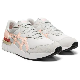 【Onitsuka Tiger】鬼塚虎 官方旗艦店 REBILAC RUNNER 休閒鞋  男女 灰色粉邊(1183A566-020) 歷史價格詳細信息