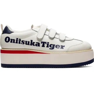 【Onitsuka Tiger】鬼塚虎 官方旗艦店 DELEGATION EX 休閒鞋 白底藍紅邊(1183A559-101) 歷史價格詳細信息