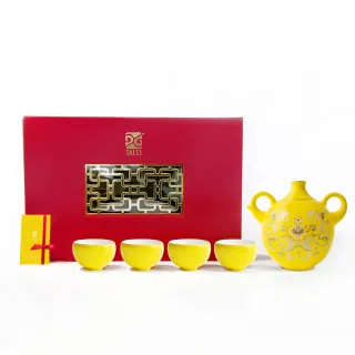 【TALES 神話言】新乾隆美學-五福五代堂寶-萬壽輝黃．雙碗組(文創 禮品 禮物 收藏) 歷史價格詳細信息
