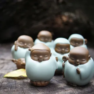 【好運道】佛本初心-茶寵7入組(菩薩 擺件 茶具 開運 貴人 平安) 歷史價格詳細信息