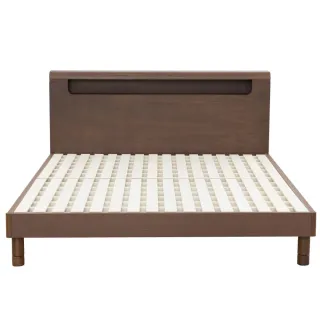 【NITORI 宜得利家居】◎雙人加大床座 床架 N-ZIO-C BOX LBR TW 附充電孔 附小夜燈(床座 床架) 歷史價格詳細信息