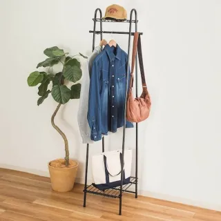 【NITORI 宜得利家居】◆A型衣物吊掛架 BEAK LBR 附木質衣架5入組(A型 木質衣架 衣架 BEAK) 歷史價格詳細信息