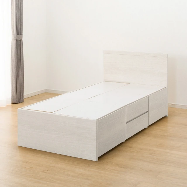 【NITORI 宜得利家居】◎單人床座 床架 N-ZIO-C BOX WW TW 附充電孔 附小夜燈(床座 床架 小夜燈) 歷史價格詳細信息