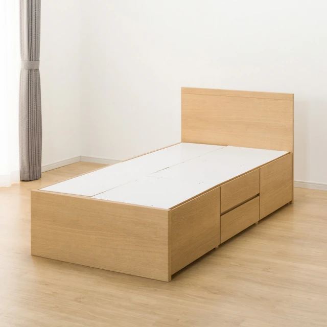 【NITORI 宜得利家居】◎單人床座 床架 N-ZIO-C BOX WW TW 附充電孔 附小夜燈(床座 床架 小夜燈) 歷史價格詳細信息