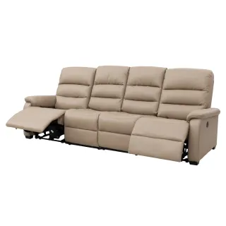 【NITORI 宜得利家居】◎半皮4人用電動可躺式沙發 電動沙發 GRAZE2 LMO 1014(電動沙發 半皮 獨立筒彈簧) 歷史價格詳細信息