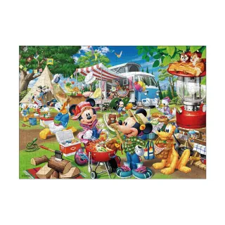 Tenyo  露營 找找看有幾個米奇?  60P  拼圖總動員  迪士尼 Disney  兒童  紙板  日本進口拼圖 歷史價格詳細信息