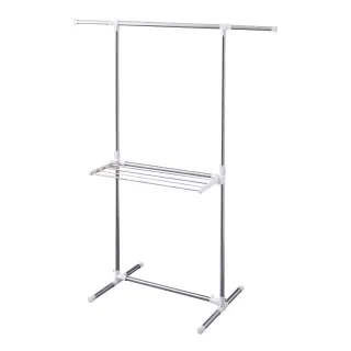 【巧巧】不鏽鋼方形防風折疊曬衣架-30夾 歷史價格詳細信息