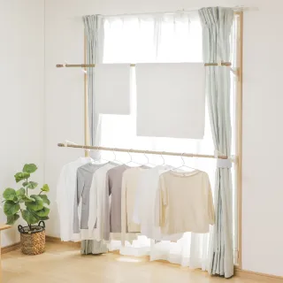 【IRIS】木紋頂天立地窗框伸縮曬衣架 MWW-190N(摺疊 衣帽架 室內伸縮桿 晾曬架 晾衣架 掛衣架) 歷史價格詳細信息