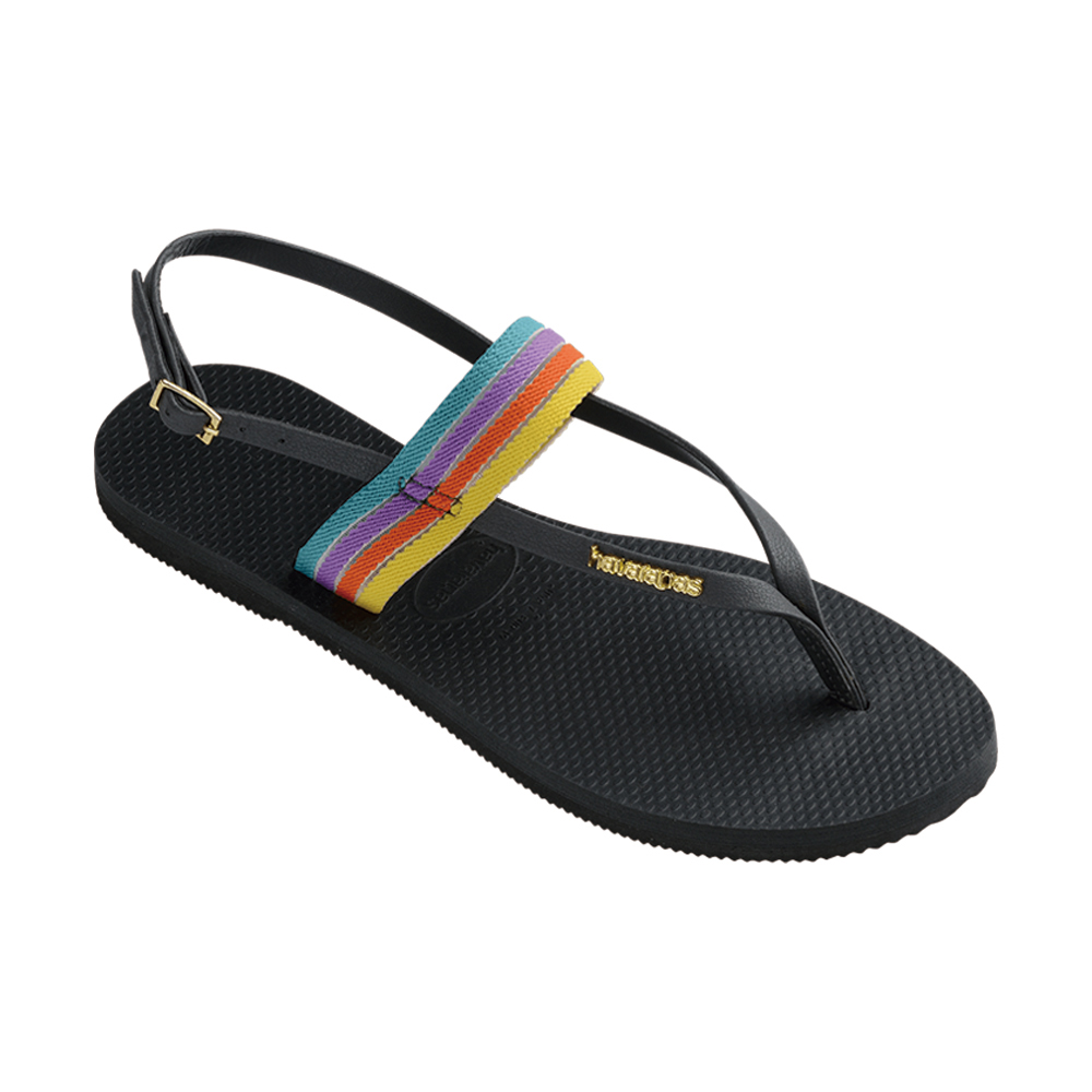 【havaianas 哈瓦仕】涼鞋 女鞋 拖鞋 夾腳拖 雞蛋花 Flash Urban Plus 黑 4144382-1069W(哈瓦士) 歷史價格詳細信息