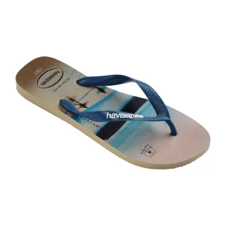 Havaianas哈瓦仕 拖鞋 夾腳拖 沙灘 攝影系列 風景 沙藍色 Hype 4127920-2595M 歷史價格詳細信息