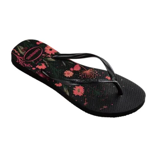 哈瓦仕 Havaianas Slim 黑色 花卉 拖鞋 夾腳拖 女款 H5743【新竹皇家 4129848-1191W】 歷史價格詳細信息