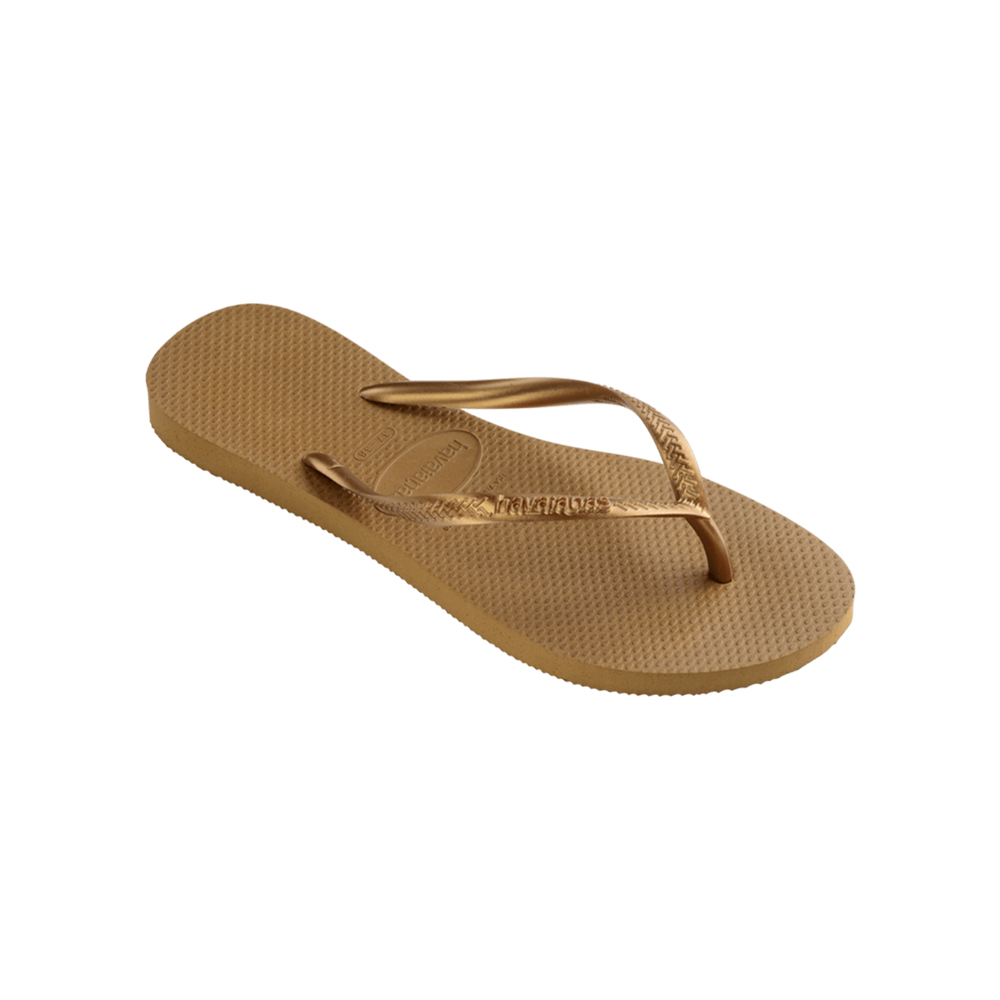 【havaianas 哈瓦仕】拖鞋 女鞋 夾腳拖 細帶 Slim 金色 4000030-0570W(哈瓦士) 歷史價格詳細信息