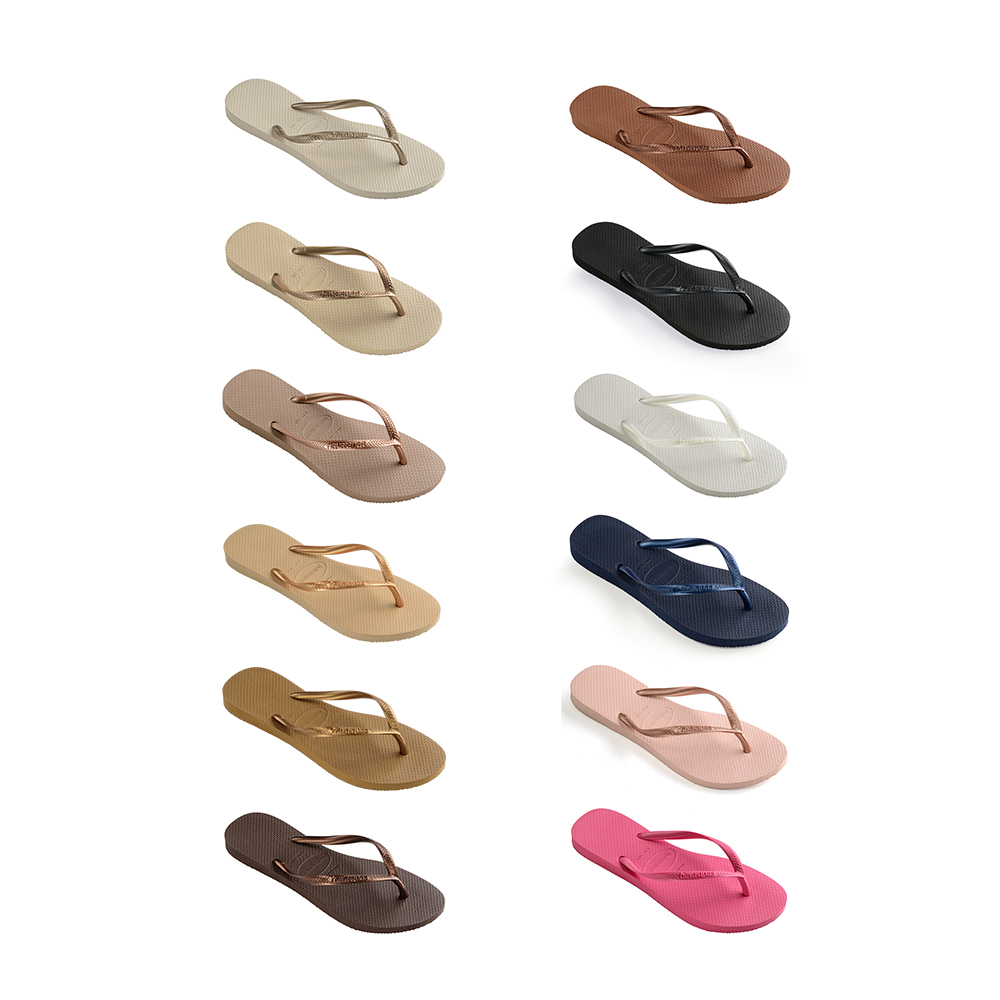 【havaianas 哈瓦仕】拖鞋 女鞋 夾腳拖 細帶 Slim 金色 4000030-0570W(哈瓦士) 歷史價格詳細信息