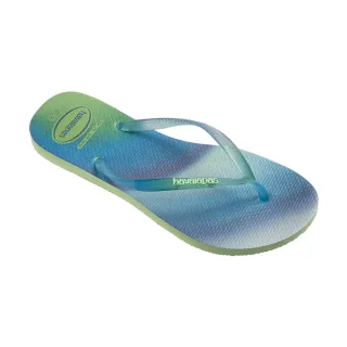 【havaianas 哈瓦仕】拖鞋 女鞋 夾腳拖 漸層 水鑽別針 巴西 Slim Atlantis 水藍色 4147069-2404W(哈瓦士) 歷史價格詳細信息