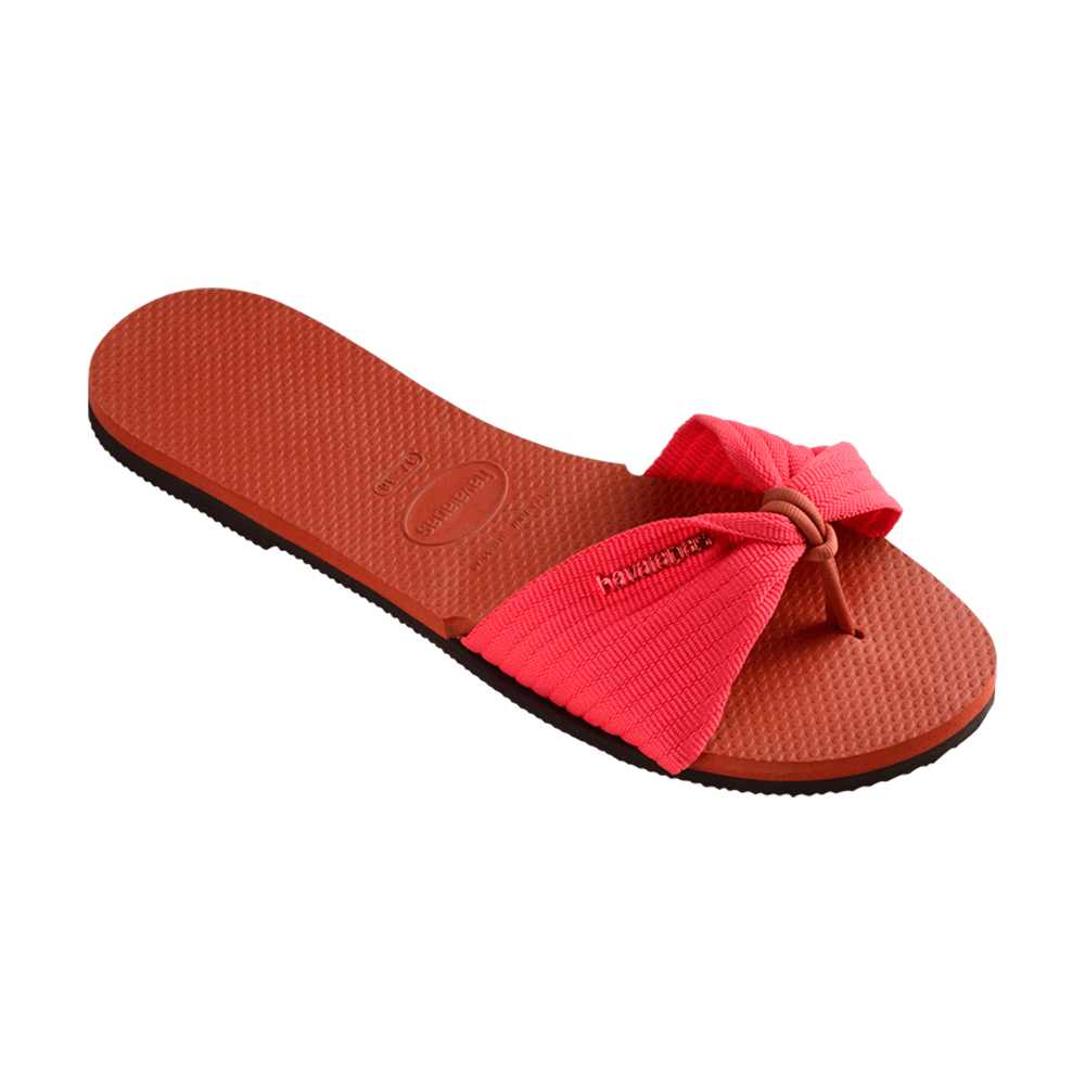 【havaianas 哈瓦仕】平底涼鞋 女鞋 拖鞋 巴西 You St Tropez Basic 桃橘 4146086-0129W(哈瓦士) 歷史價格詳細信息