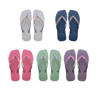 【havaianas 哈瓦仕】拖鞋 女鞋 夾腳拖 方形 動物紋 Slim Square Velvet方形 咖啡色 4148277-1976W(哈瓦士) 歷史價格詳細信息