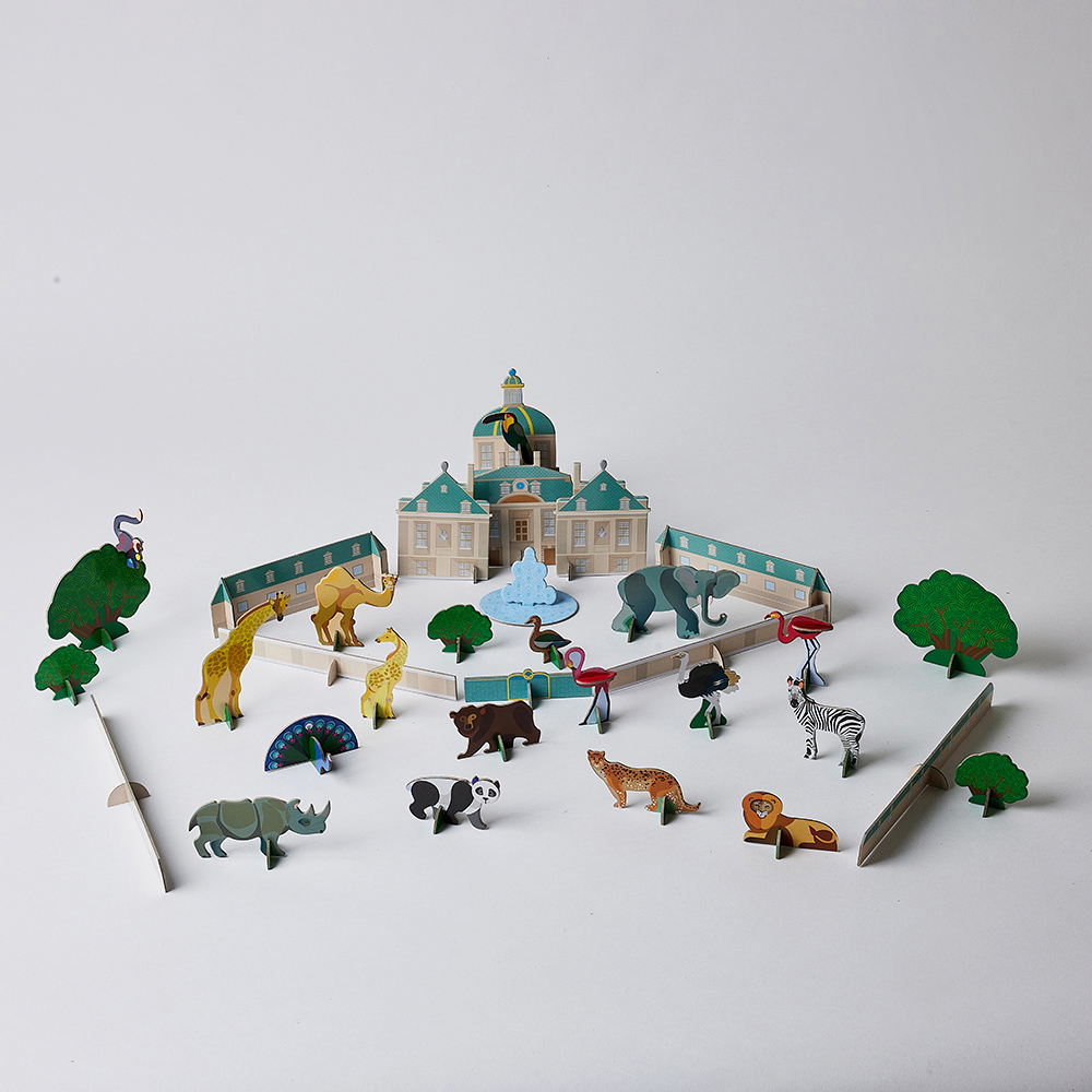 【富邦藝術】路易十四的珍奇動物園立體小卡 斑馬 歷史價格詳細信息