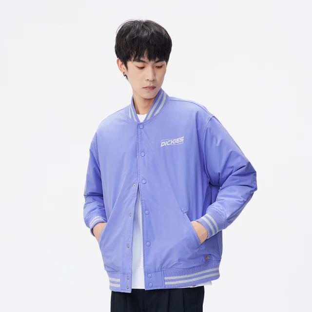 【Dickies】男款淺紫色純棉太空風格印花大學T｜DK011045D05 歷史價格詳細信息