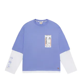 【Dickies】女款宇宙藍紫色純棉短版胸前Logo織標短袖T恤｜DK011775H18 歷史價格詳細信息