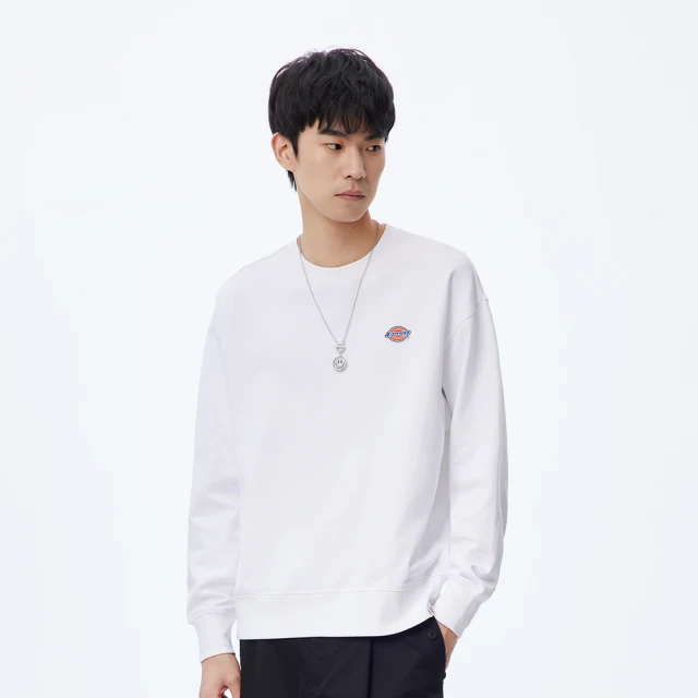 【Dickies】女款白色純棉經典三色Logo大學T｜DK011036C4D 歷史價格詳細信息