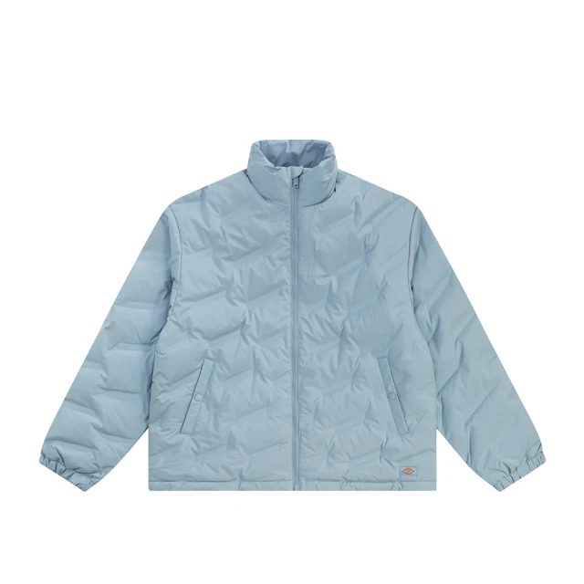 【Dickies】男款淺灰藍胸前雙口袋絎縫波紋鋪棉夾克｜DK010921C99 歷史價格詳細信息