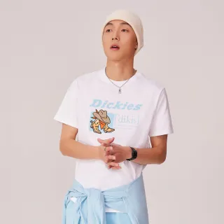 【Dickies】男女款白色純棉前後品牌Logo印花短袖T恤｜DK011799C4D 歷史價格詳細信息