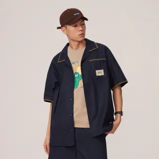 【Dickies】男女款深海軍藍純棉胸前刺繡Logo徽章短袖T恤｜DK013083CG7 歷史價格詳細信息