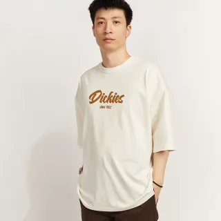 Dickies女款奶油色純棉撞色拼接短版長袖T恤|DK012338C10 歷史價格詳細信息